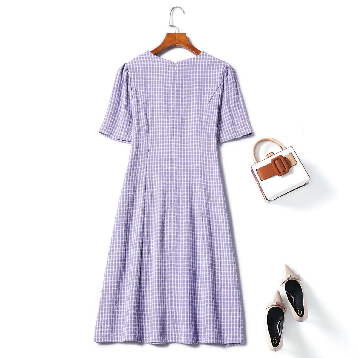Alouette Plus Size Checked Dress