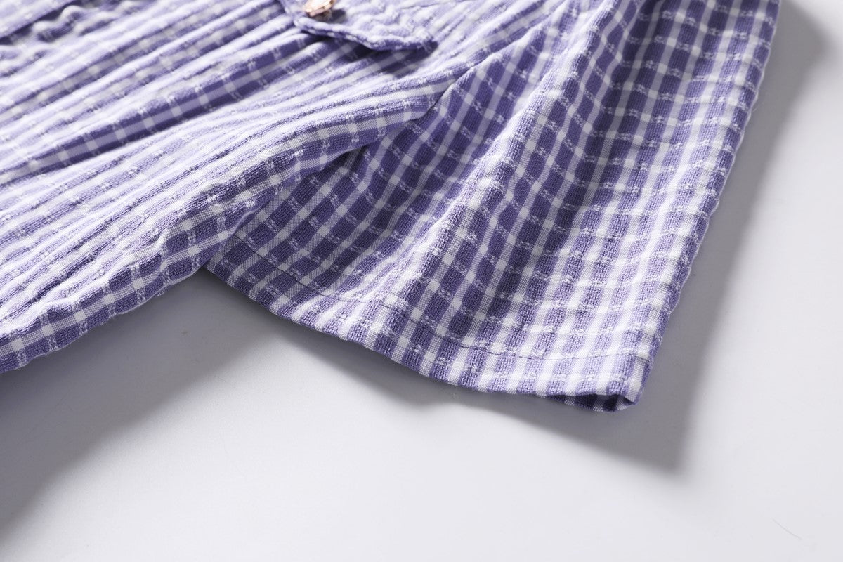 Alouette Plus Size Checked Dress