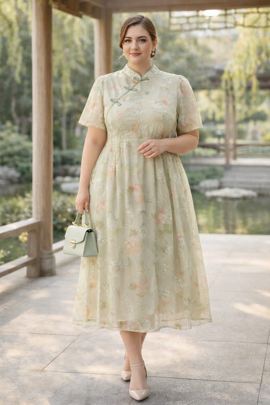 Mirelle Plus Size Cheongsam Dress
