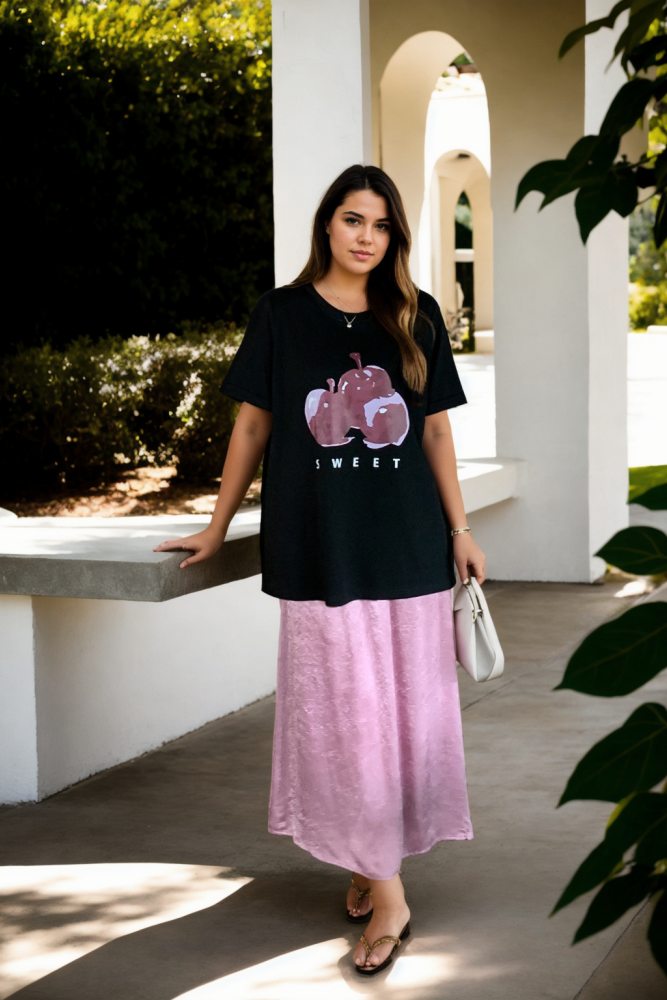 Alaina Plus Size Cherry Tee