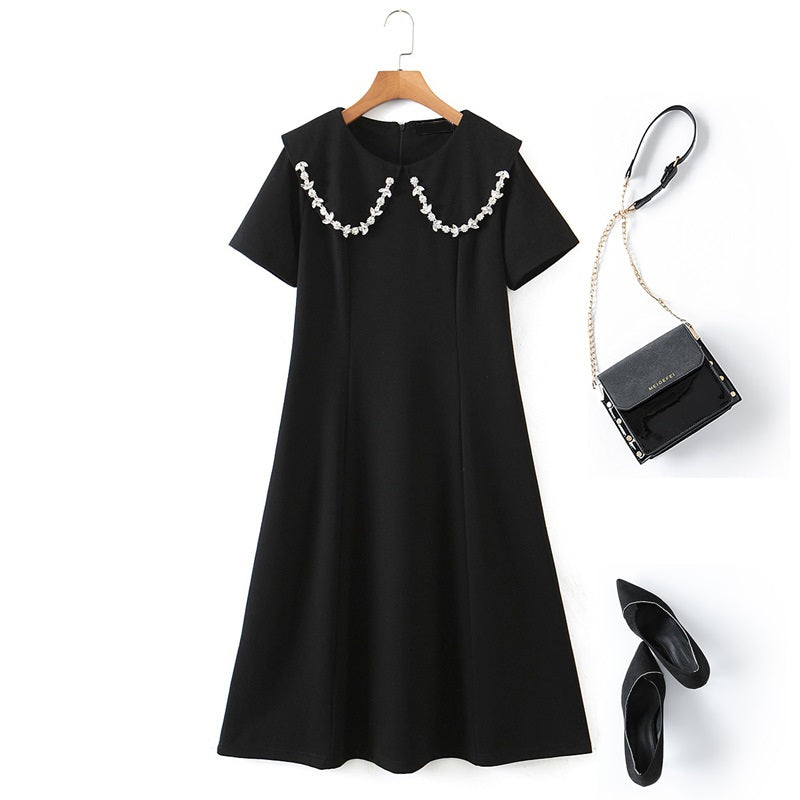 Plus Size Collar Babydoll Dress