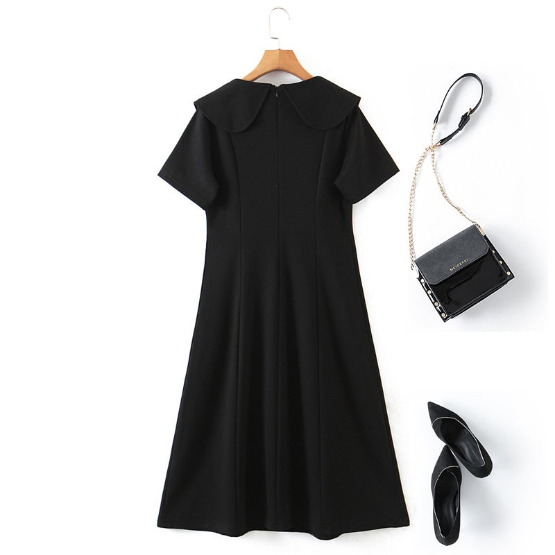 Plus Size Collar Babydoll Dress