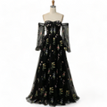 Sophiah Plus Size Corset with Sleeves Evening Dress
