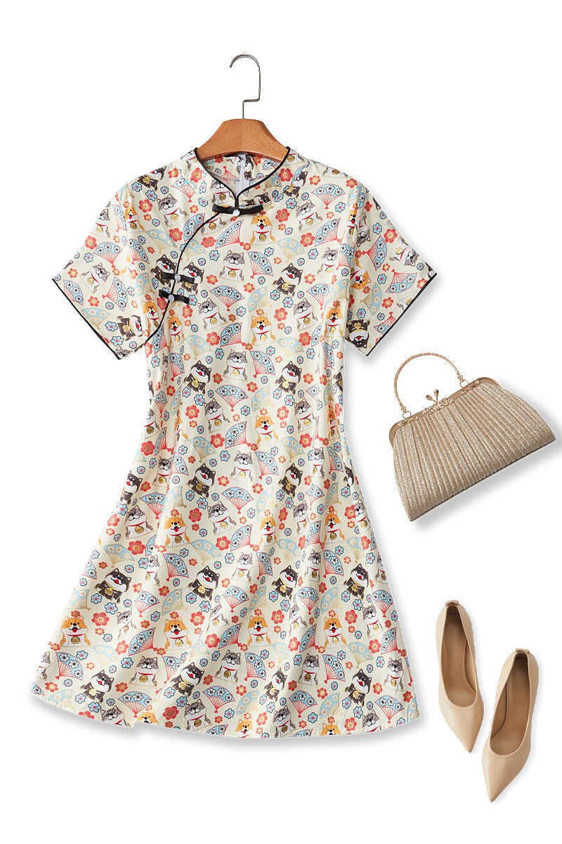 Zola Plus Size Cute Japanese A Line Cheongsam