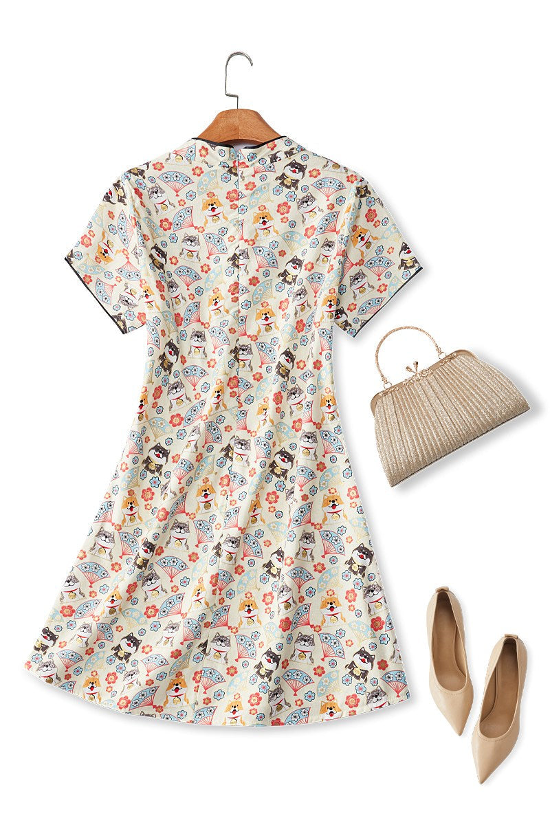 Zola Plus Size Cute Japanese A Line Cheongsam