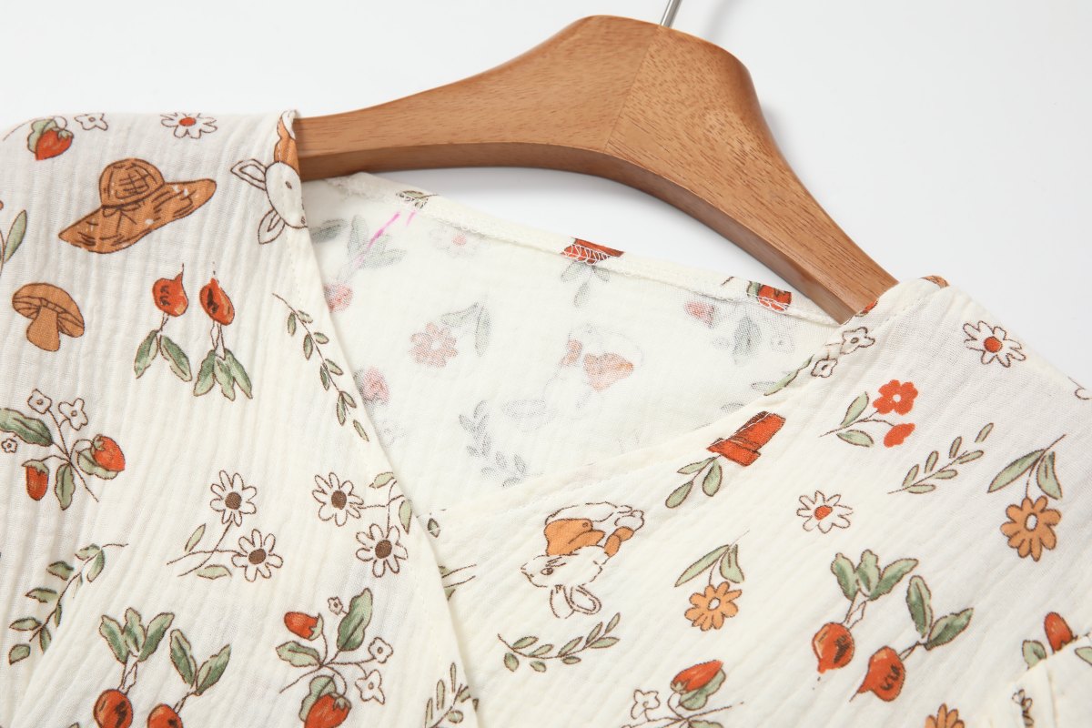 Ethelle Plus Size Rabbit Wrap Top