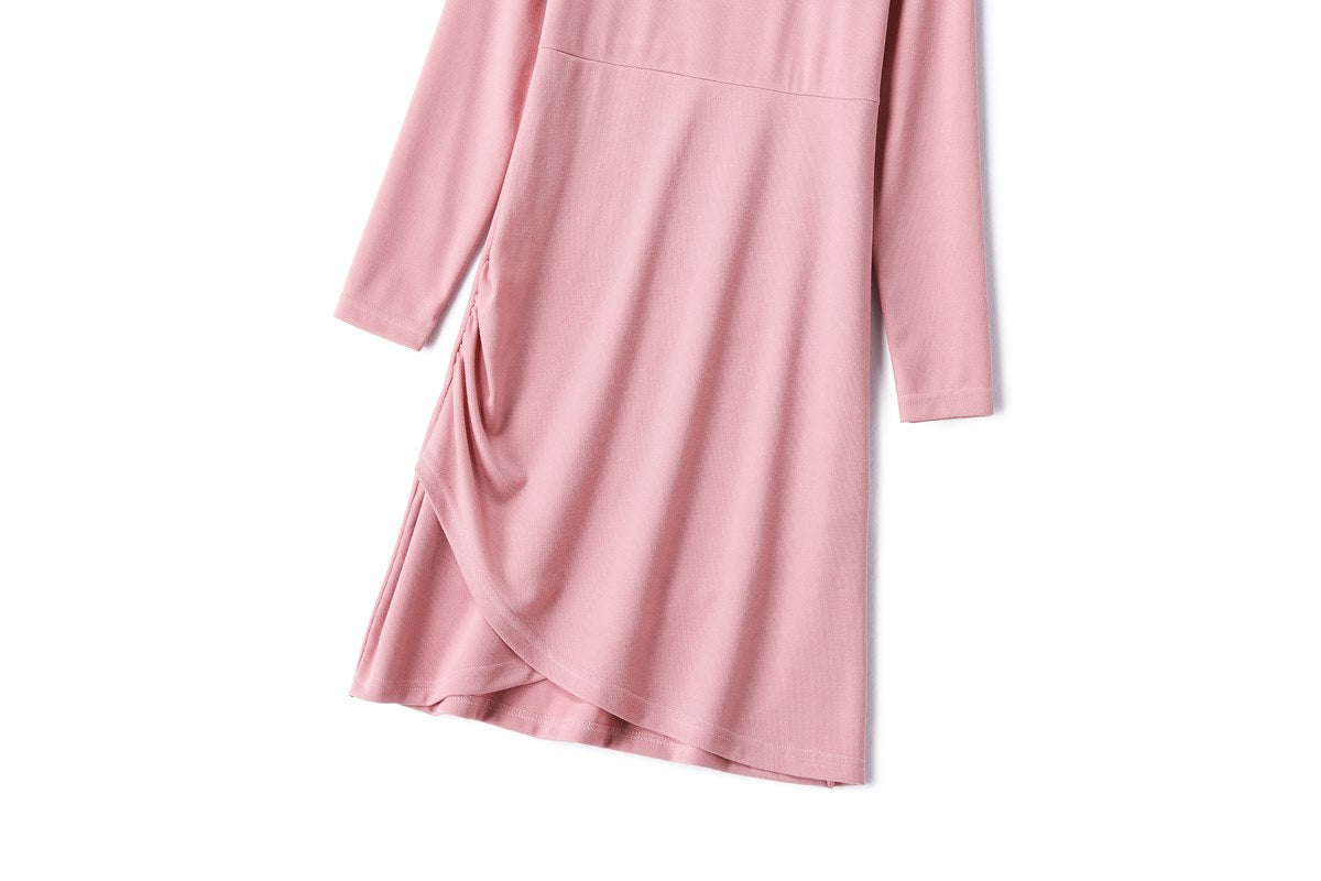 Plus Size Cutout Knit Long Sleeve Dress