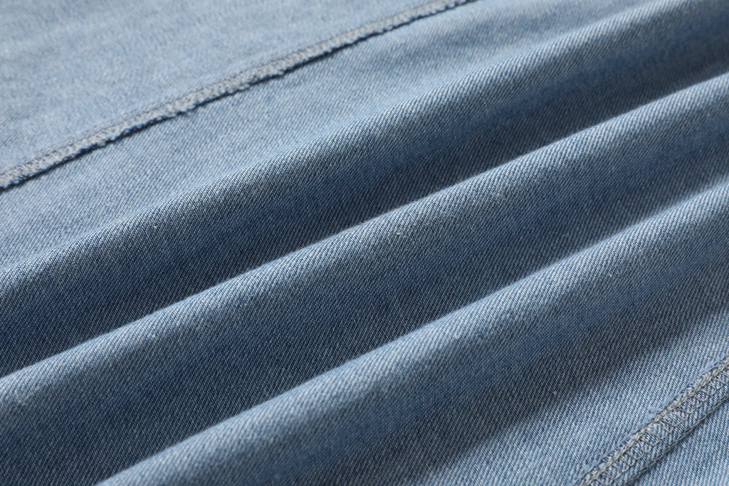 Plus Size Denim Cheongsam
