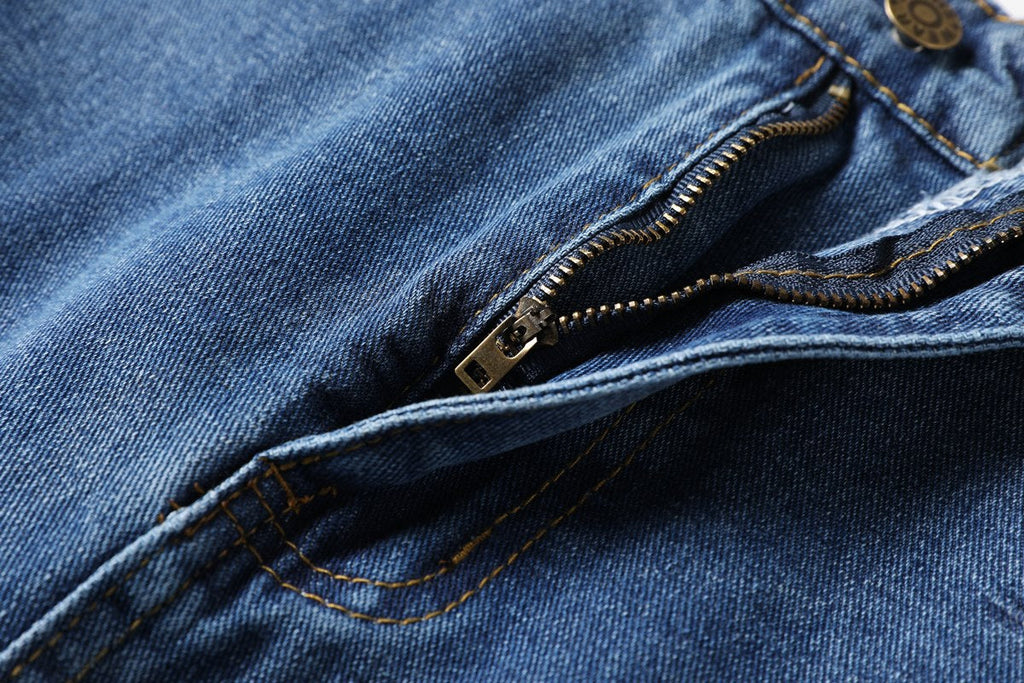 Plus Size Denim Mini Skirt