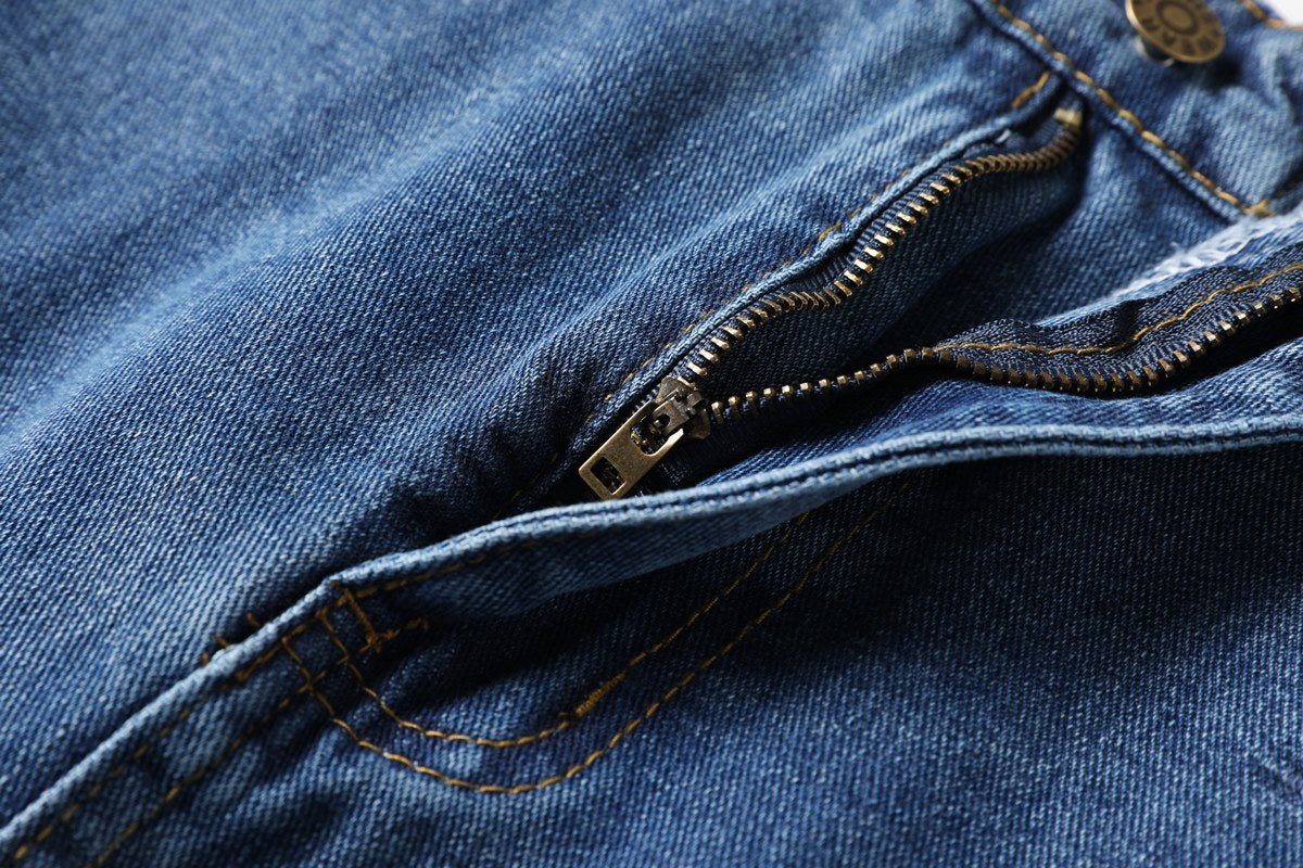 Plus Size Denim Mini Skirt