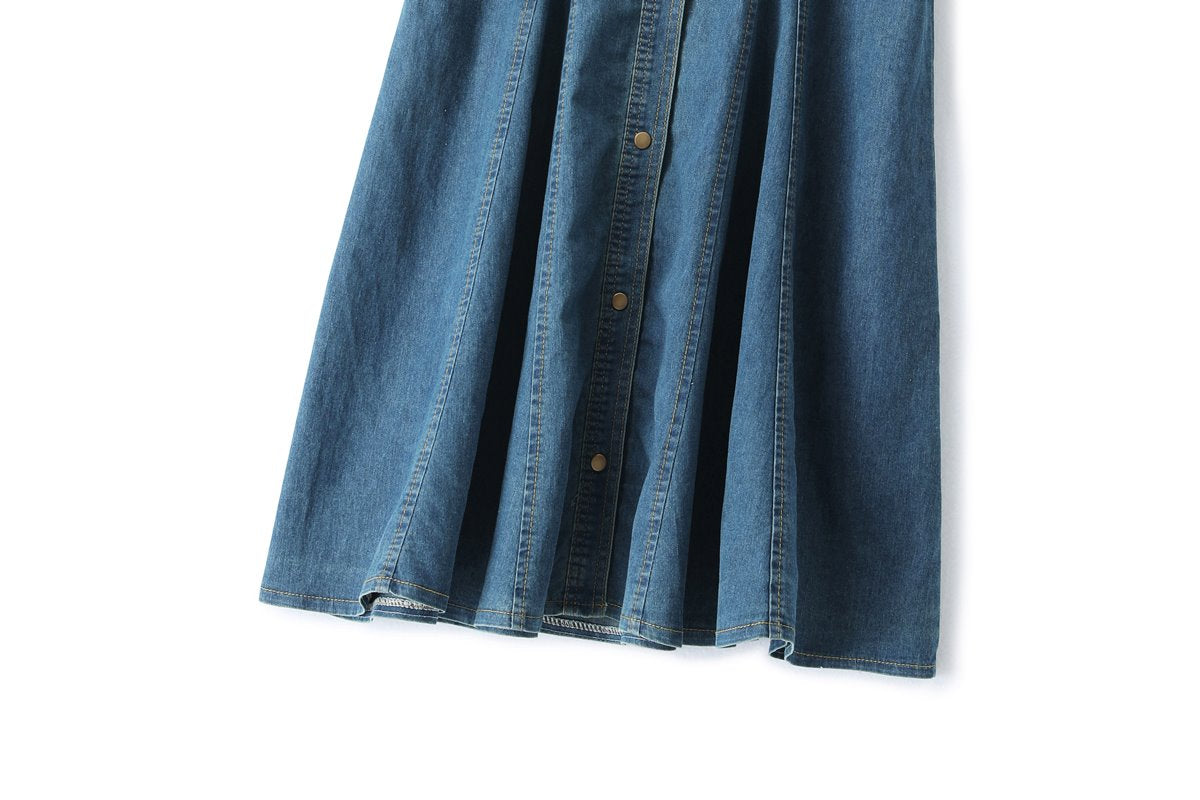 Venus Plus Size Denim Shirt Dress