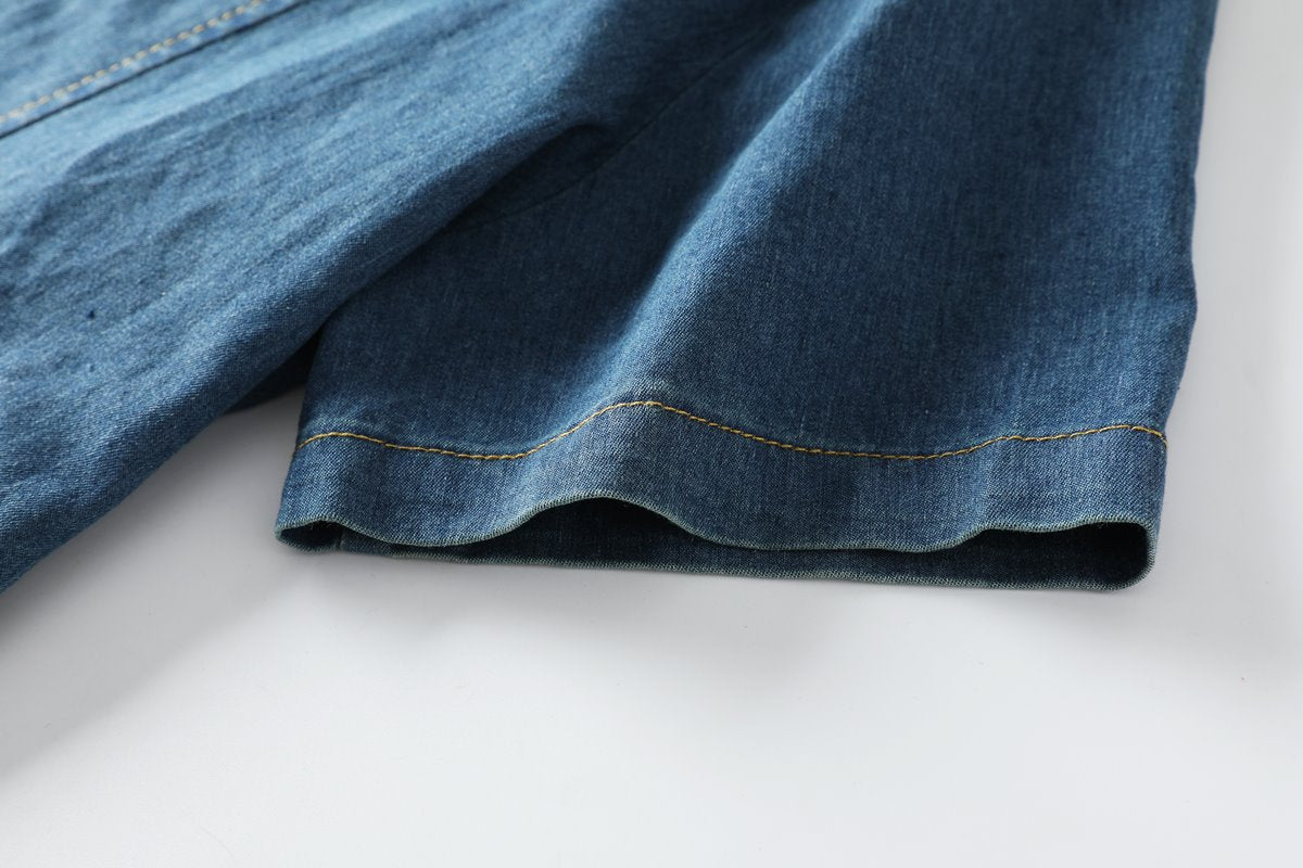 Venus Plus Size Denim Shirt Dress