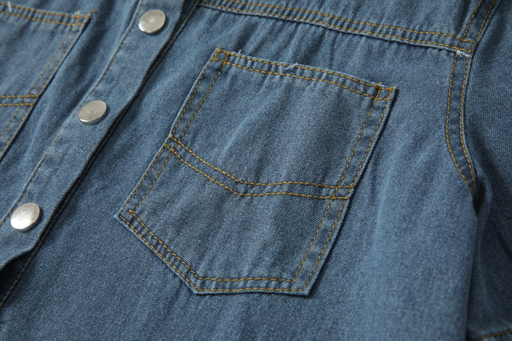 Plus Size Denim Shirt Dress