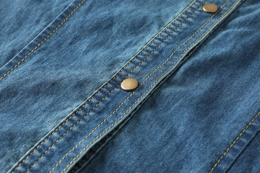 Venus Plus Size Denim Shirt Dress