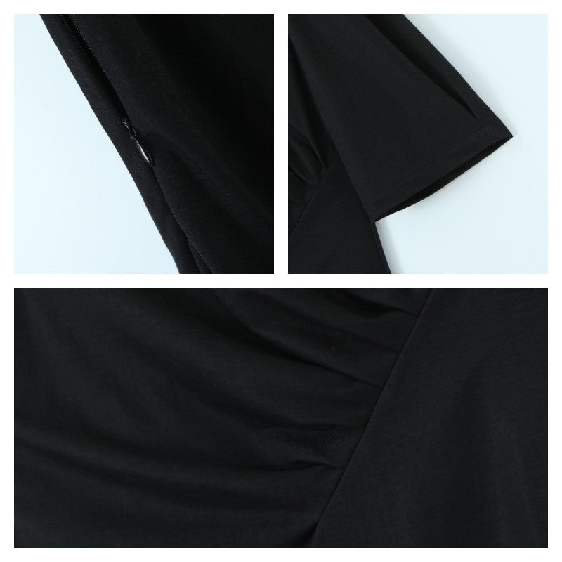 Plus Size Drape Midi Dress