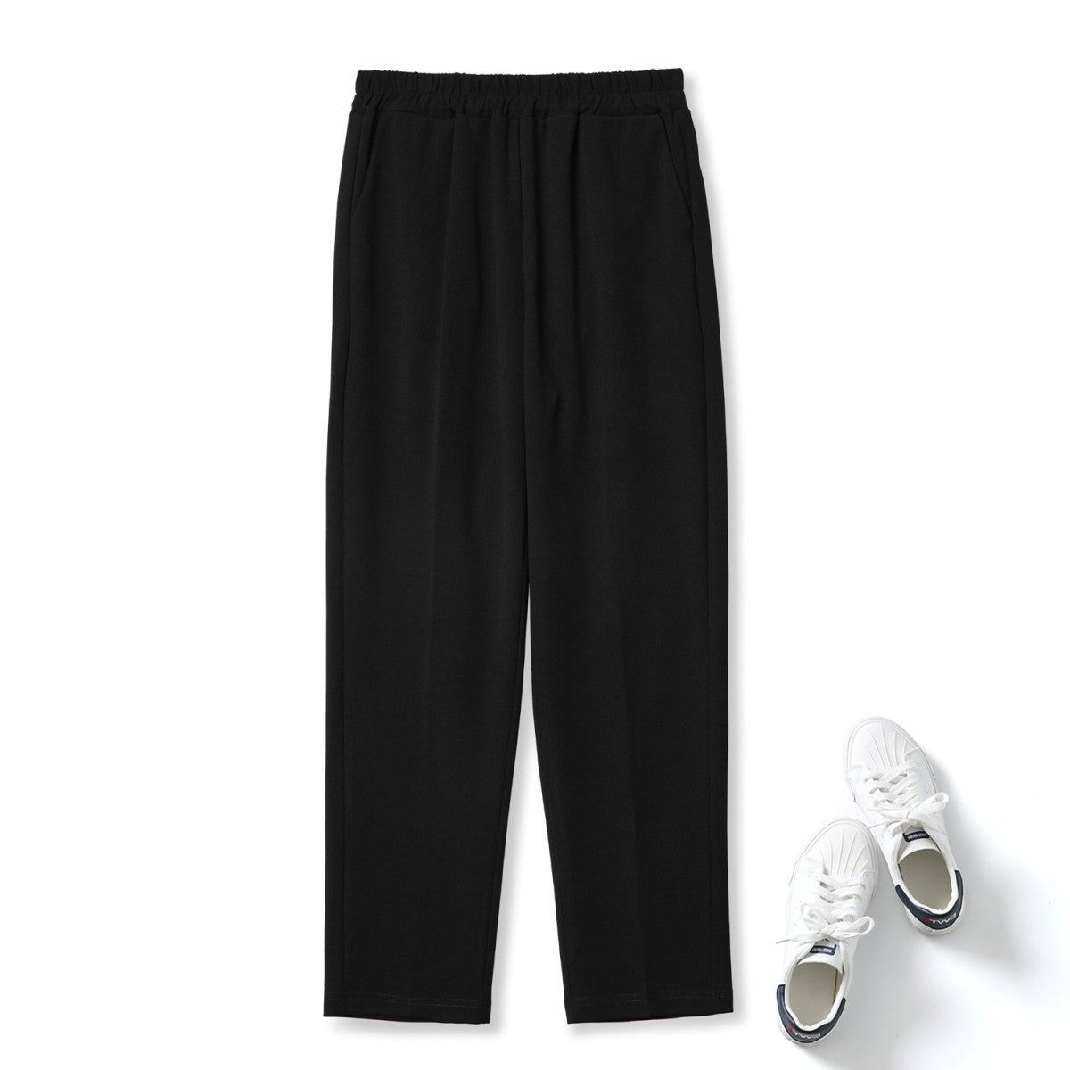Plus Size Elastic Waist Trousers