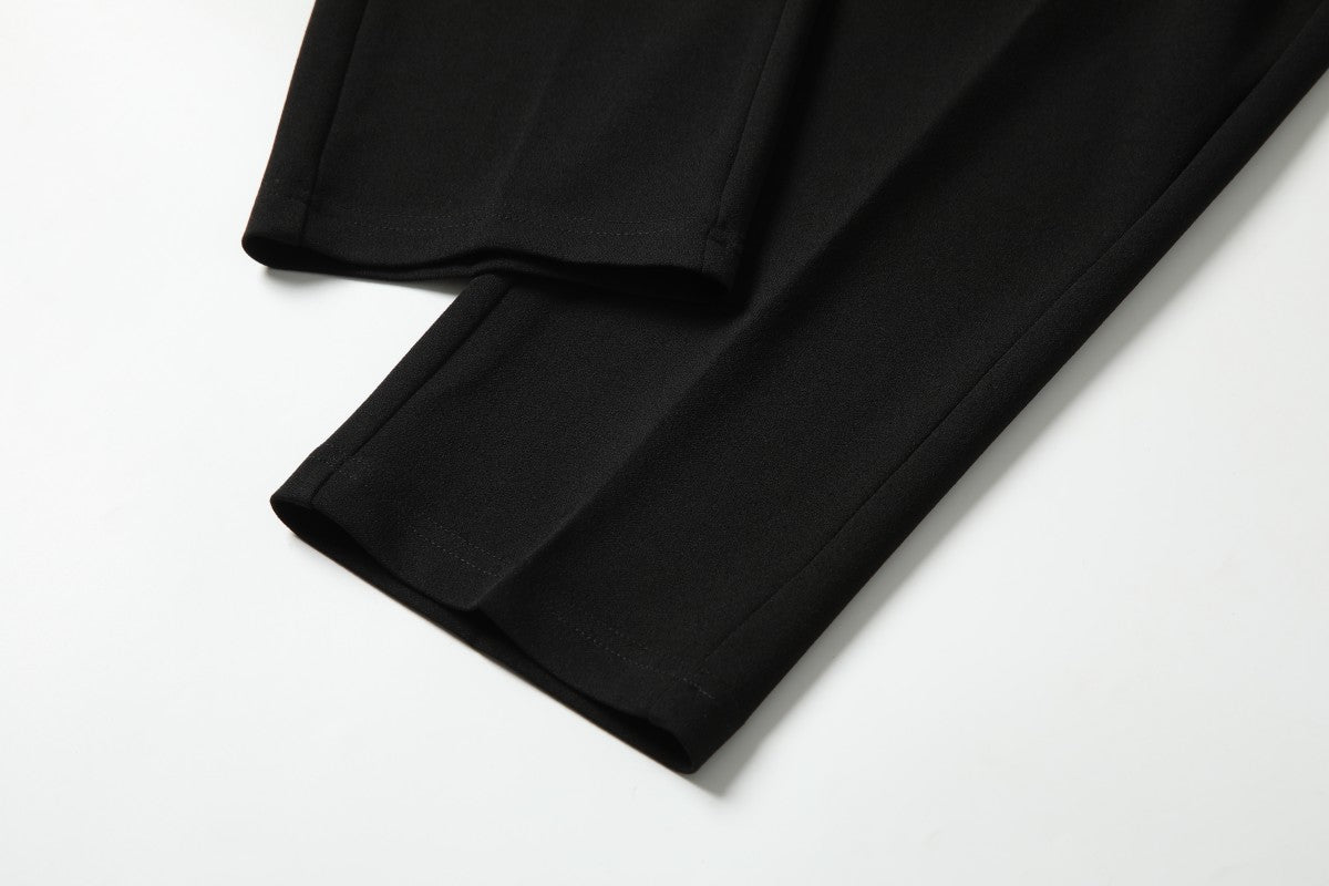 Plus Size Elastic Waist Trousers