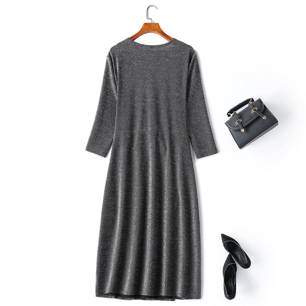 Taira Plus Size Empire Waist Cocktail Dress