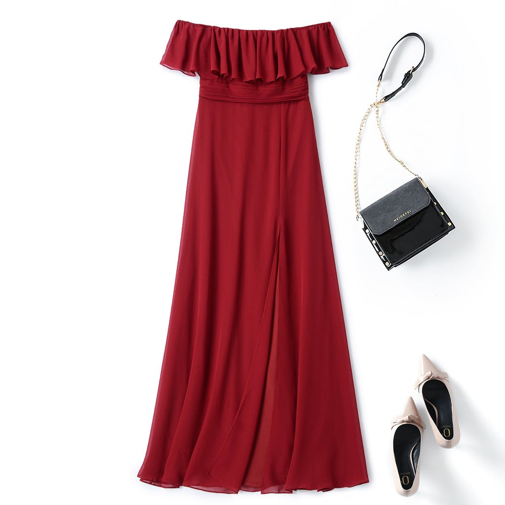 Alivia Plus Size Chiffon Evening Dress