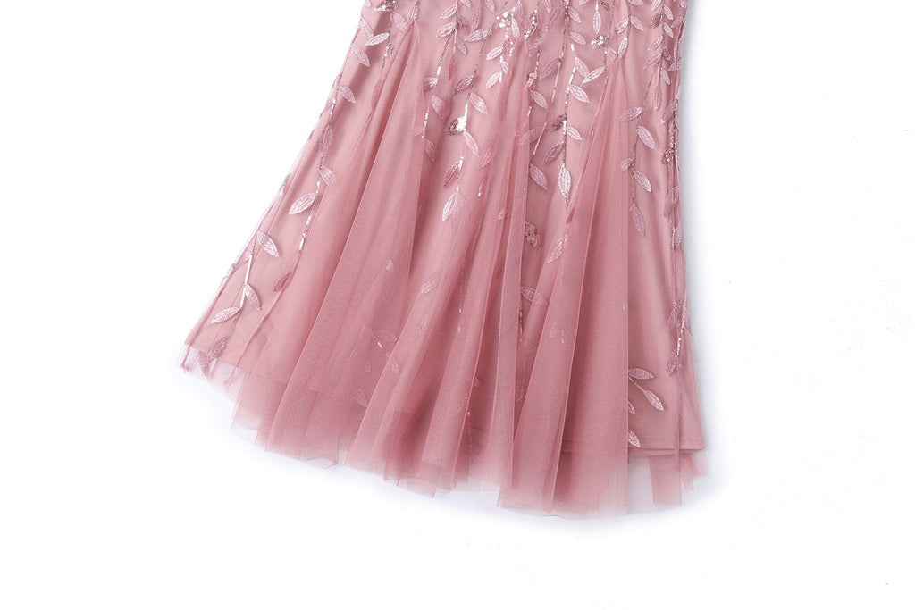 Wynona Plus Size Pink Evening Dress