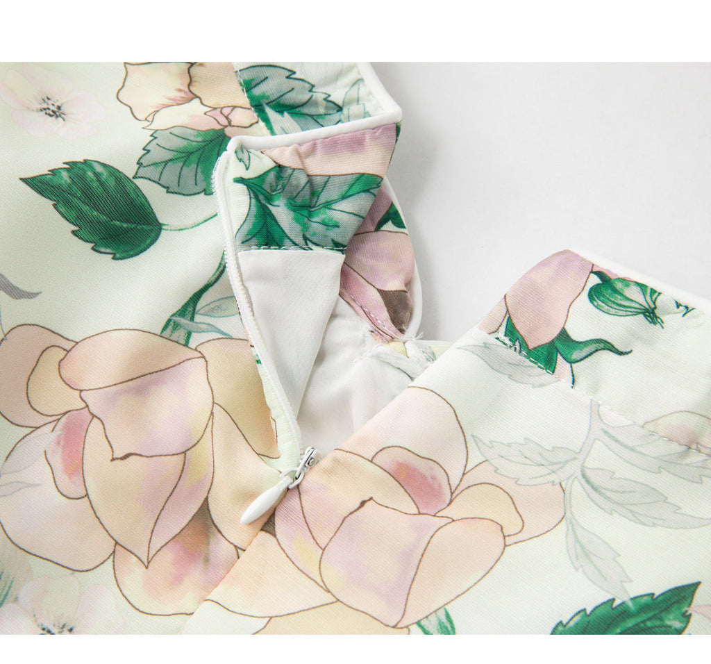 Plus Size Floral Cheongsam