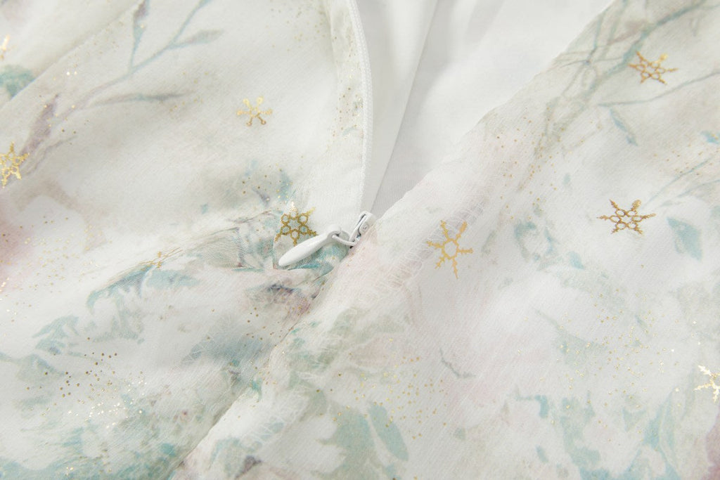 Blakely Plus Size Floral Chinese Dress