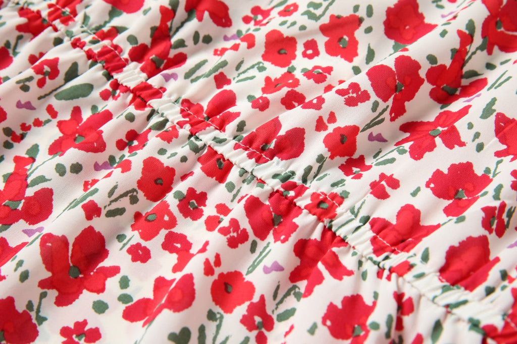 Plus Size Floral Long Sleeve Blouse