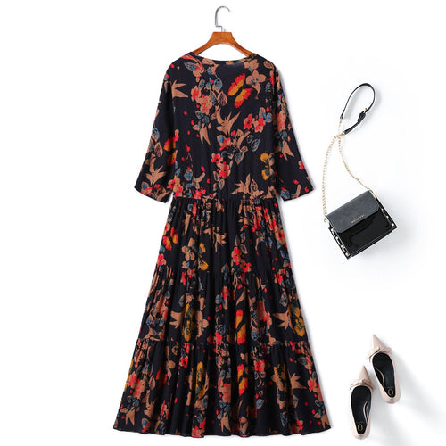 Aurelia Plus Size Floral Maxi Dress