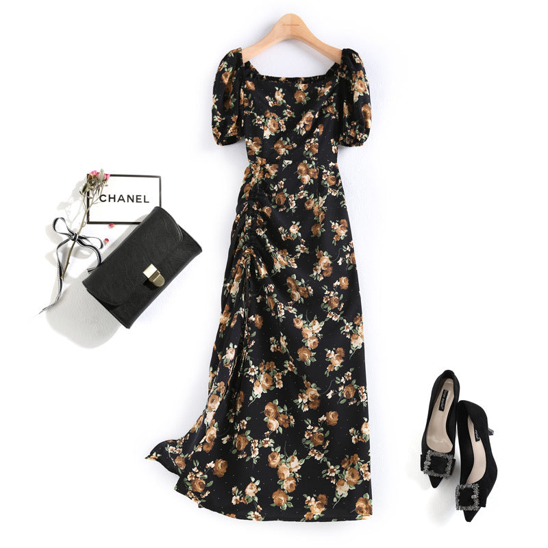 Irie Plus Size Square Neck Floral Midi Dress