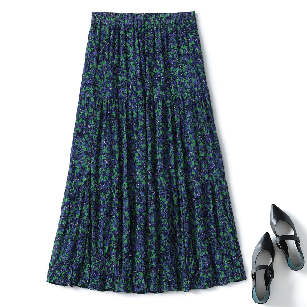 Rachel Plus Size Floral Midi Skirt