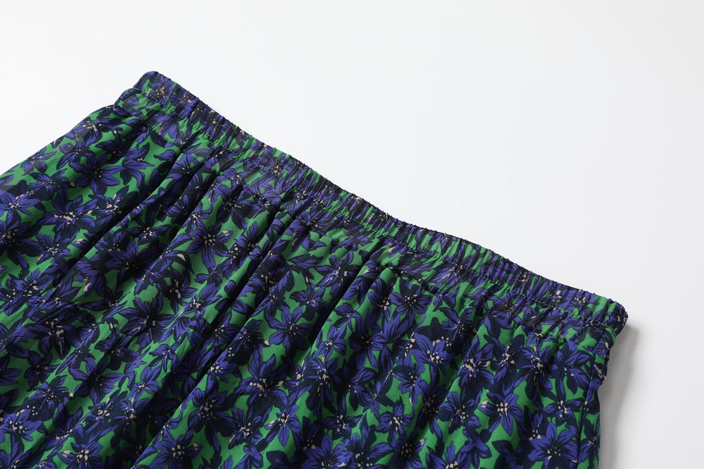 Rachel Plus Size Floral Midi Skirt