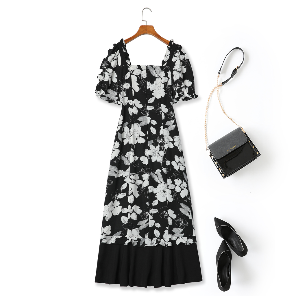 Plus Size Floral Pencil Dress
