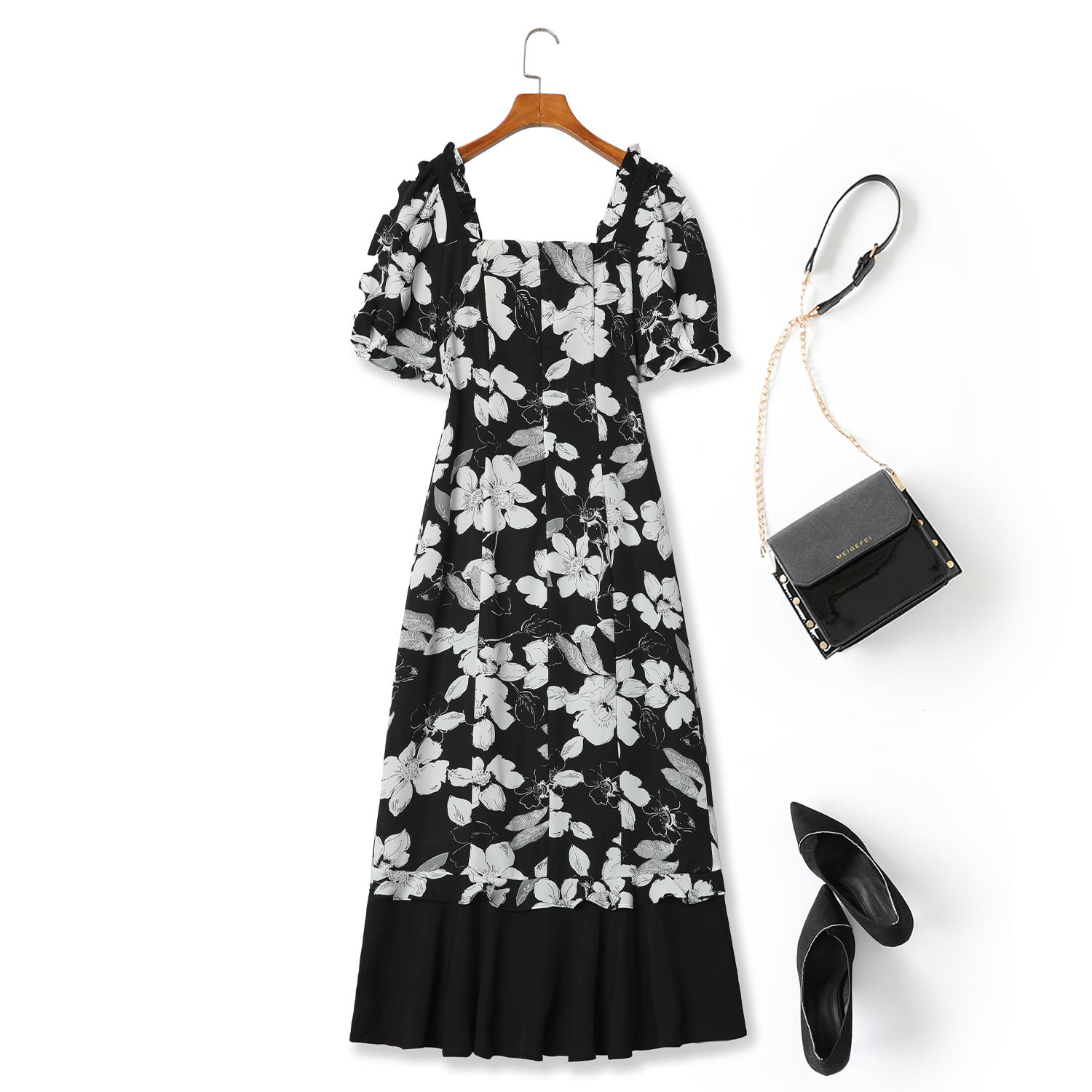 Plus Size Floral Pencil Dress
