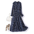 Plus Size Floral Pleat Shirt Dress
