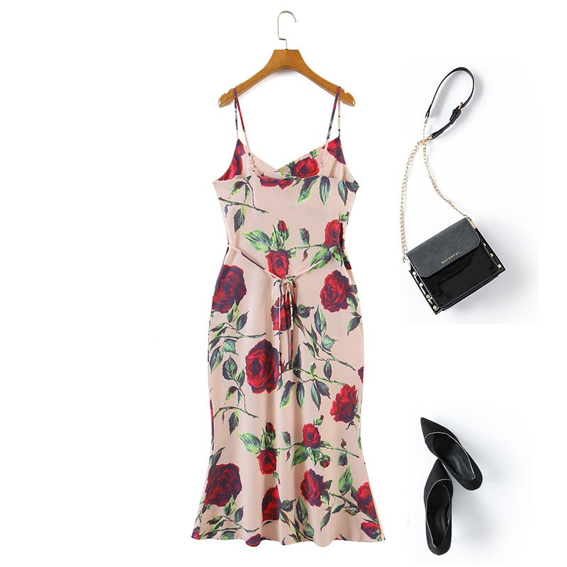 Plus Size Floral Slip Dress