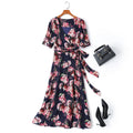 Zariah Plus Size Floral Wrap Maxi Dress