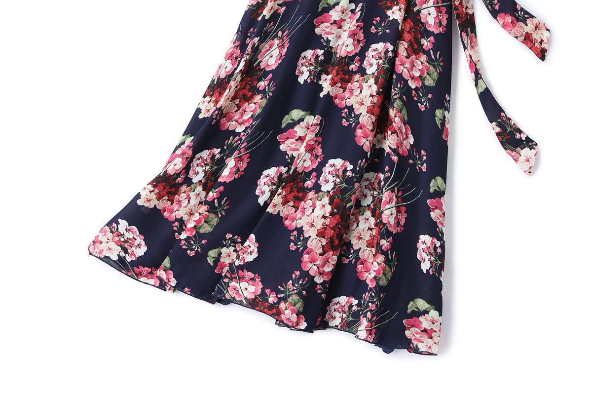 Zariah Plus Size Floral Wrap Maxi Dress