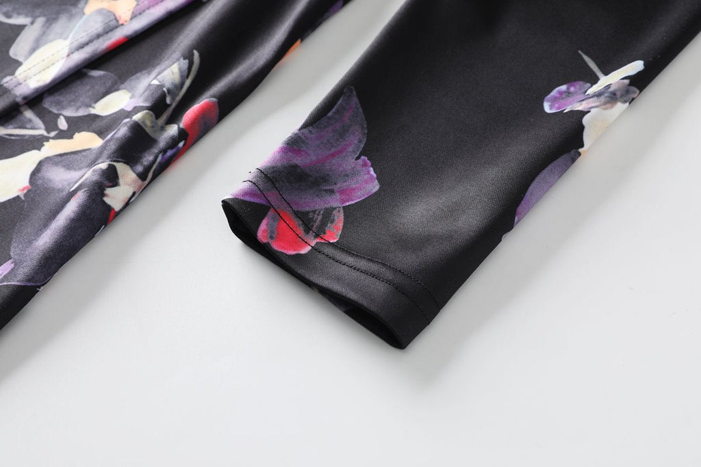 Daleysa Plus Size Floral Wrap Maxi Dress