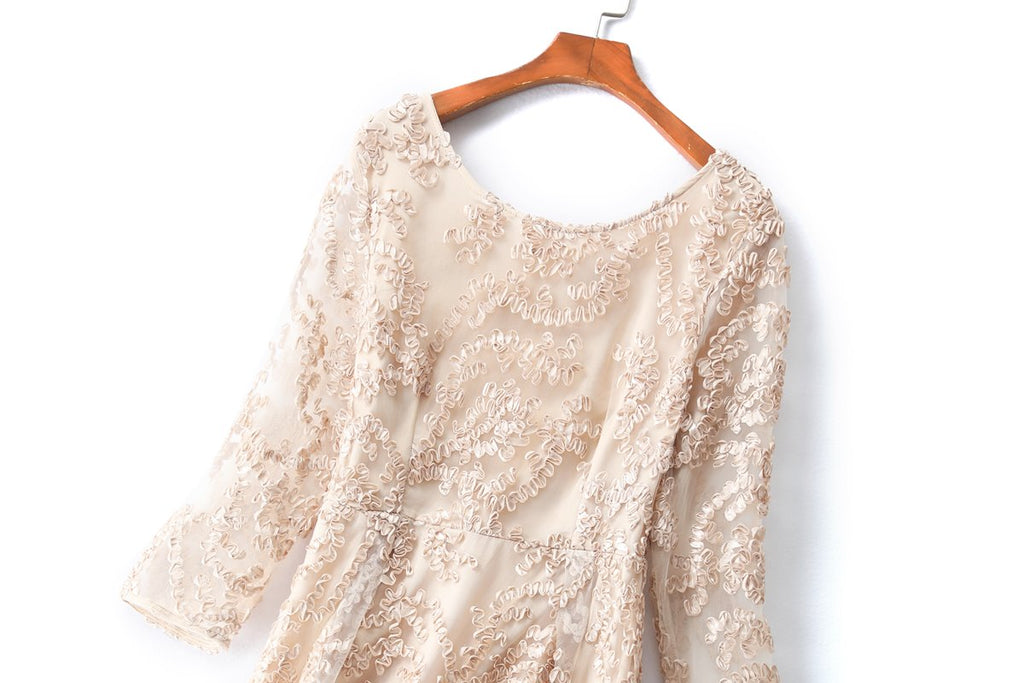 Renesmee Plus Size Gold Formal Dress