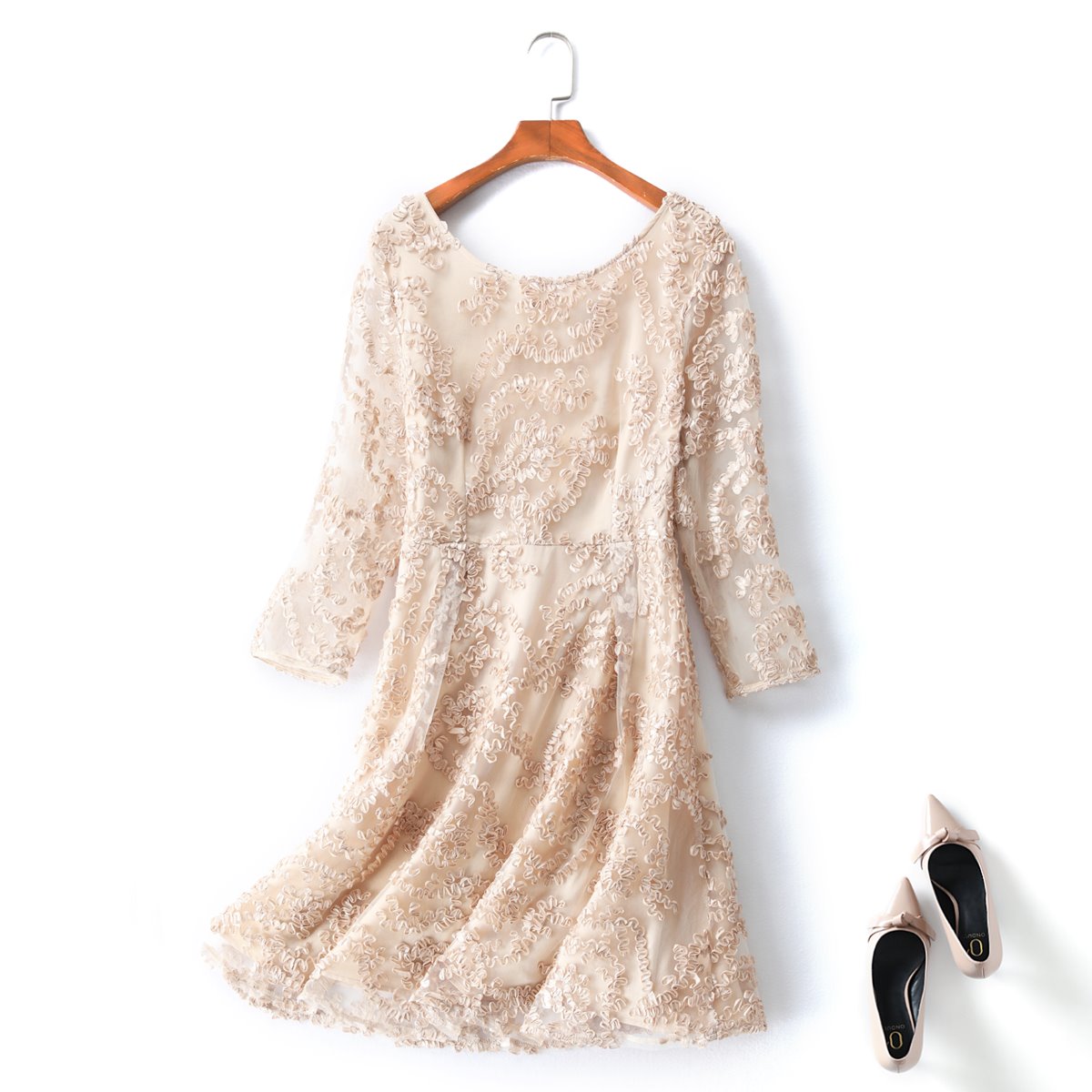 Renesmee Plus Size Gold Formal Dress