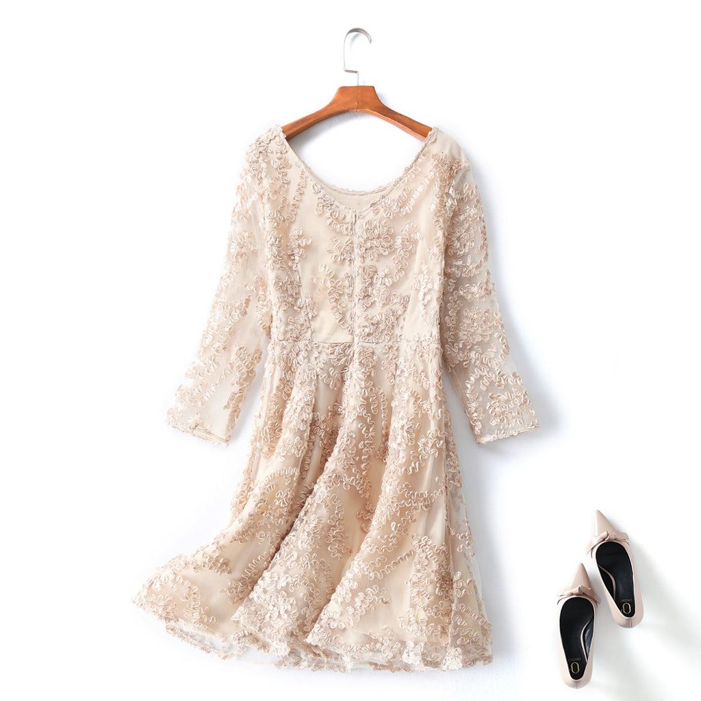 Renesmee Plus Size Gold Formal Dress
