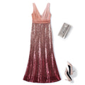 Varina Plus Size Sequin Evening Dress
