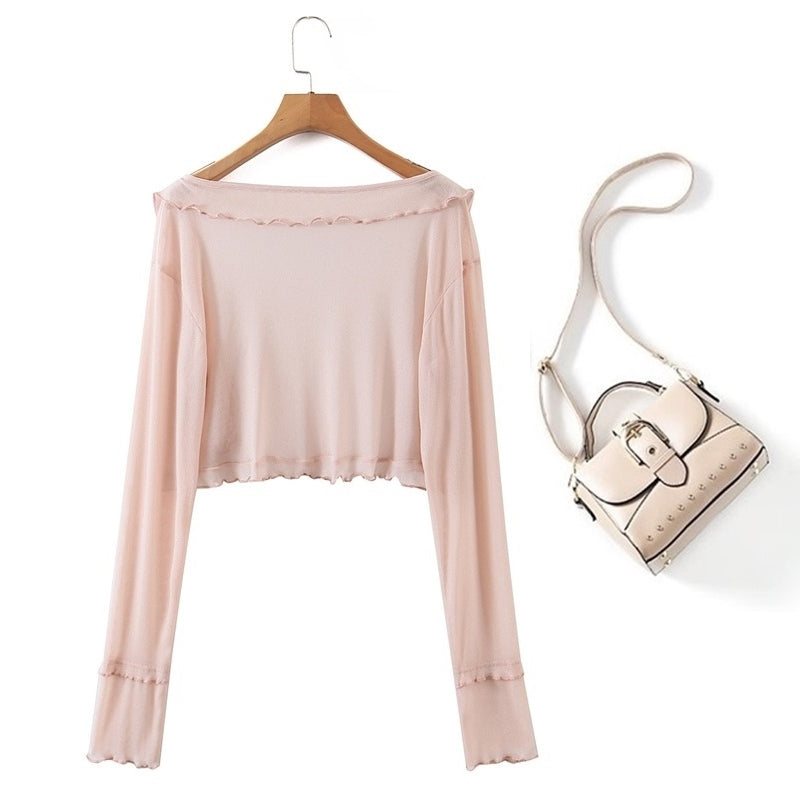 Plus Size Frill Cover Up Cardigan