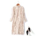 Quintessa Plus Size Gold Cheongsam Qipao Dress