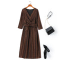 Ezza Plus Size Gold Cocktail Dress