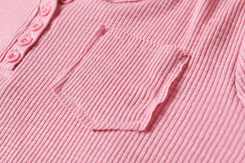 Plus Size Henley T Shirt Top