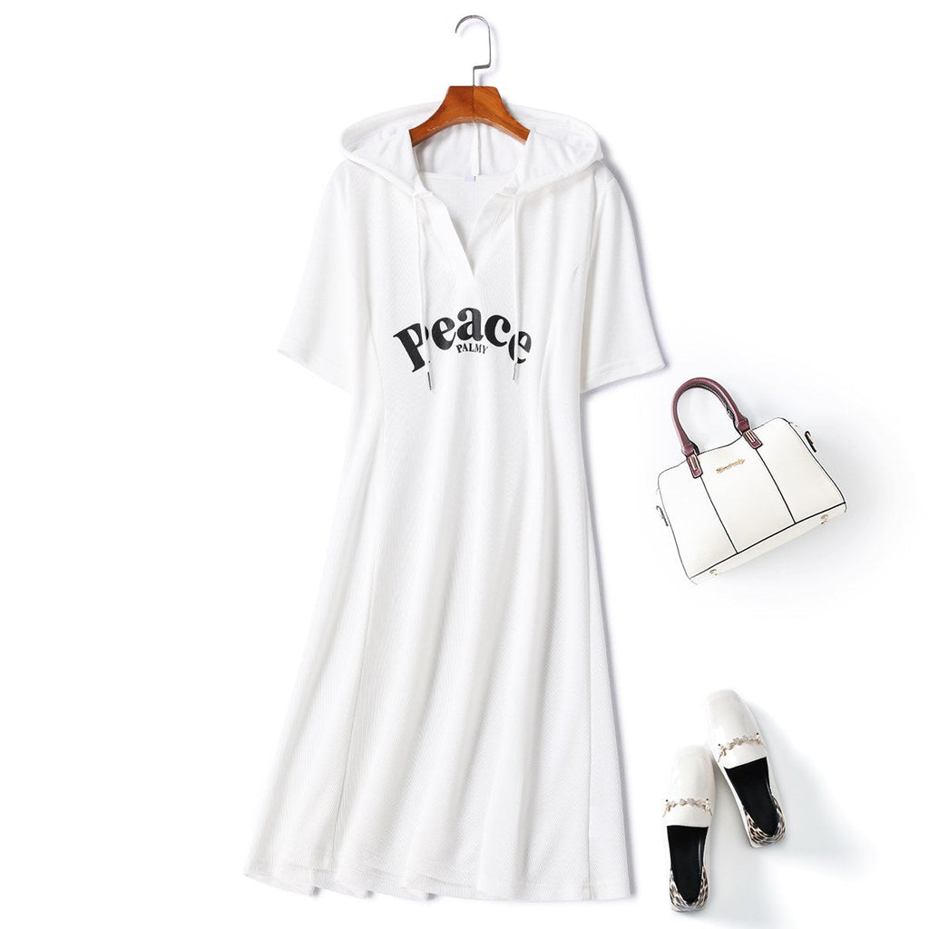 Plus Size Hoody T Shirt Dress