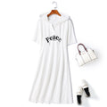 Plus Size Hoody T Shirt Dress