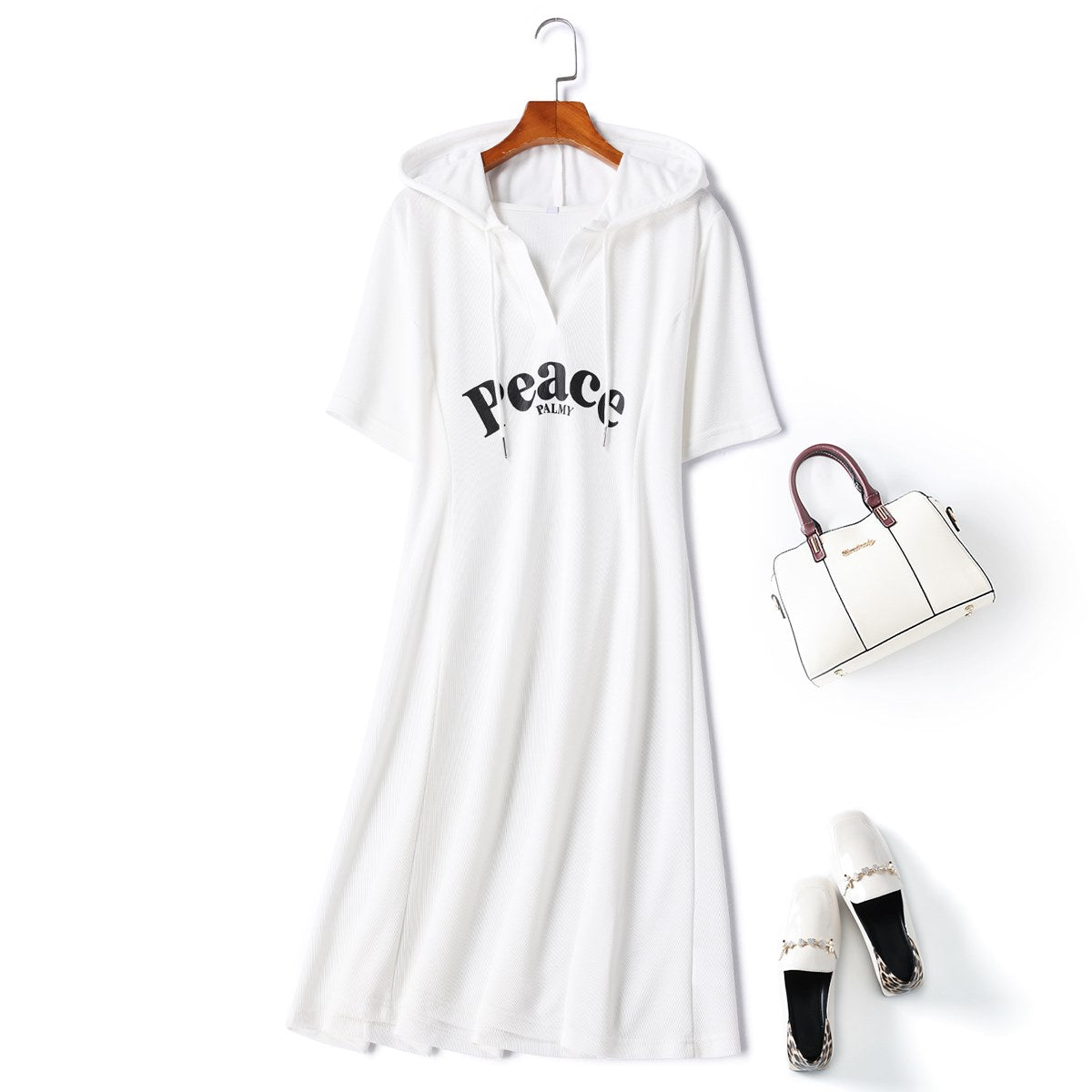 Plus Size Hoody T Shirt Dress