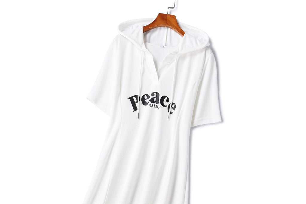 Plus Size Hoody T Shirt Dress
